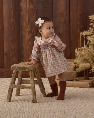 Quincy Mae Socks Set Natural, Redwood