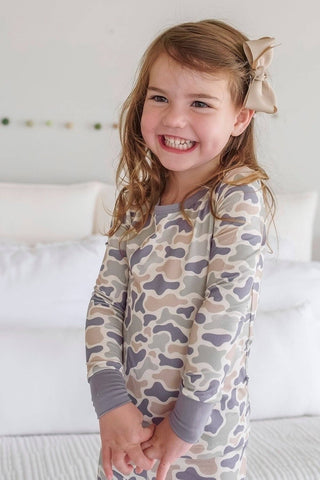 Two-Piece Bamboo Pajama Set | Camo Cutie