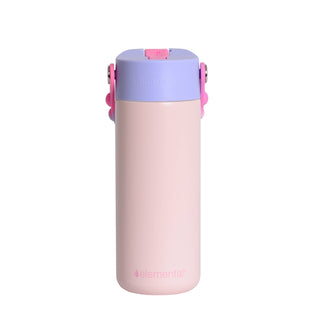 Fidget Handle Kids Stainless Bottle 18oz Blush Pink Tie Dye