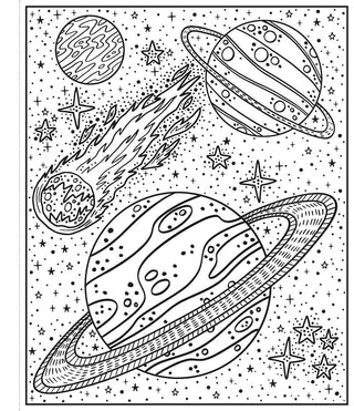 Space Magic Painting Watercolor Book