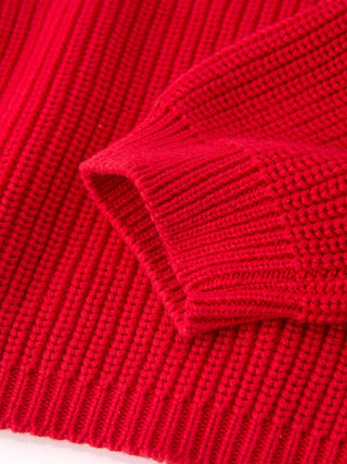 Winter Christmas Red "merry" Pullover Sweater