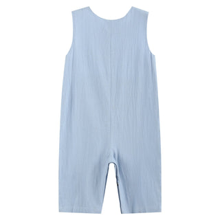 Light Blue Nativity Smocked Overalls