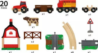 Brio- Farm Railway Set