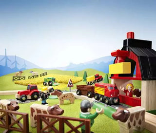 Brio- Farm Railway Set