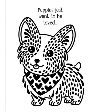 First Magic Painting Cute Puppies Watercolor Book