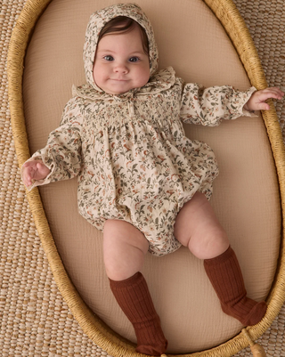 Quincy Mae Callie Romper Holiday Floral