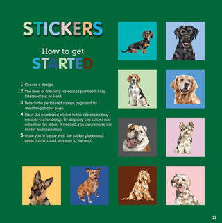 My Sticker Paintings: Dogs - 10 Incredible Canines