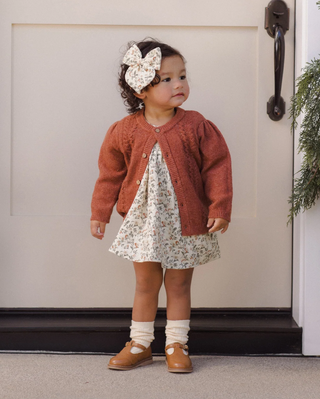 Quincy Mae Holly Cardigan Redwood