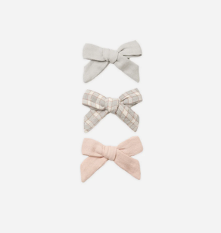 Quincy Mae Bow W. Clip Set of 3
