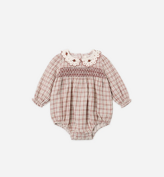 Callie Romper Christmas Plaid