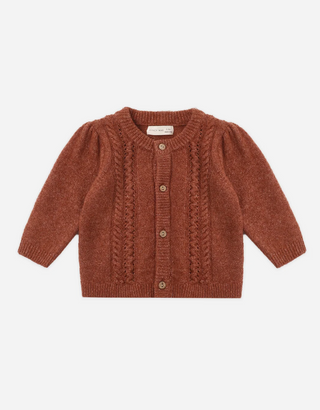 Quincy Mae Holly Cardigan Redwood