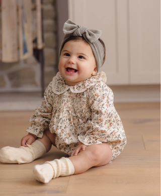 Quincy Mae Callie Romper Holiday Floral