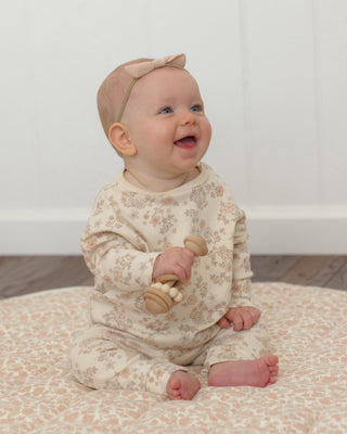 Quincy Mae Long Sleeve Tee Floral Vine