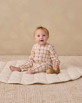 Quincy Mae Woven Jumpsuit Rustic Plaid