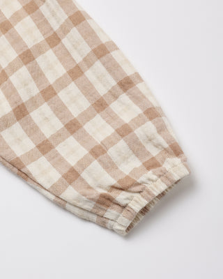 Quincy Mae Woven Jumpsuit Rustic Plaid