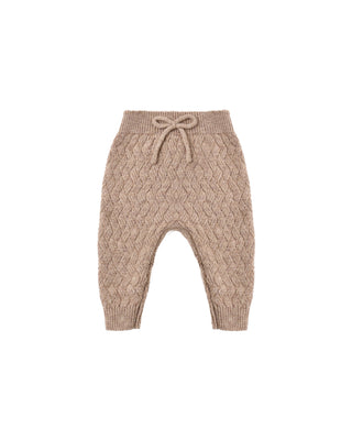 Quincy Mae Knit Pant Heathered Almond