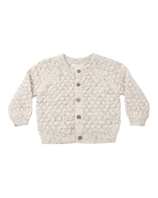 Quincy Mae Bubble Knit Cardigan Natural Confetti