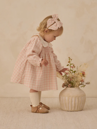 QUINCY MAE CALLIE DRESS PINK PLAID