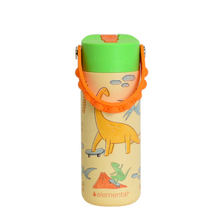 Fidget Handle Kids Stainless Bottle 18oz Skater Dinos