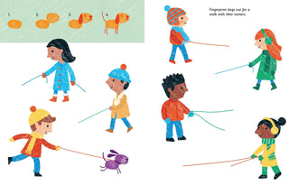 Fingerprint Activities Cats & Dogs Painting Activity Book