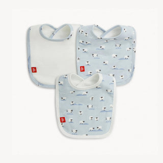 Magnetic Me- Baa Baa baby blue bib 3-pack