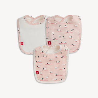 magnetic me- Baa Baa baby pink bib 3-pack