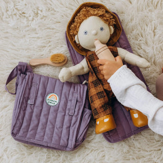 Olli Ella Carrie Convertible Changing Bag in Rose and Lavender