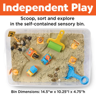 Construction Zone Sensory Bin