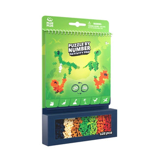Dinosaur Puzzle by Number Activity Pad