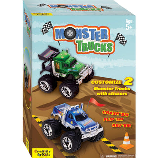 Monster Trucks Kit to Customize with Stickers