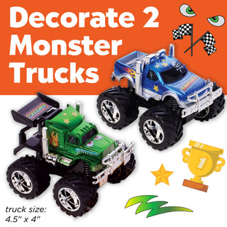 Monster Trucks Kit to Customize with Stickers