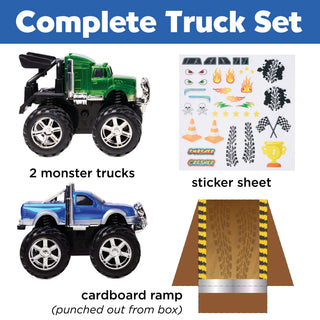 Monster Trucks Kit to Customize with Stickers
