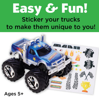Monster Trucks Kit to Customize with Stickers
