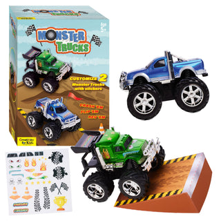 Monster Trucks Kit to Customize with Stickers
