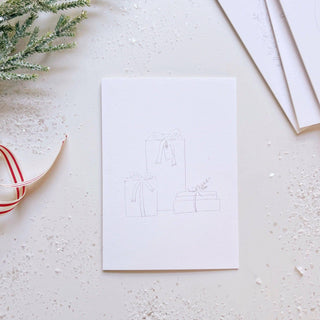 Christmas cheer paintable watercolor notecard set