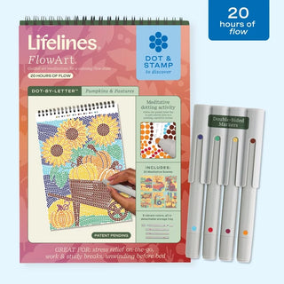 Lifelines FlowArt - Dot-By-Letter, Pumpkins & Patures