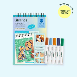 Lifelines FlowArt Mini - Dot-By-Letter Furry Friends