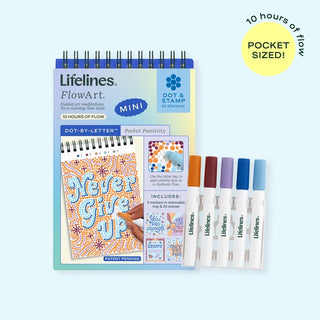 Lifelines FlowArt Mini - Dot-By-Letters Pocket Positivity