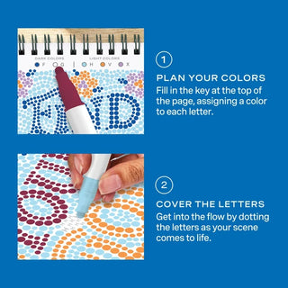 Lifelines FlowArt Mini - Dot-By-Letters Pocket Positivity