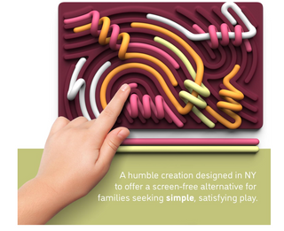 Pushpeel Sensory Activity Board - Berry Color