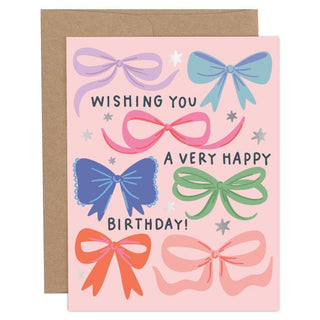 Pippi Post - Wishing You A Very Happy Birthday Bows Greeting Card