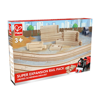 Hape Toys - Starter Expansion Rail Pack - Wooden Train Track Set - 3Y+