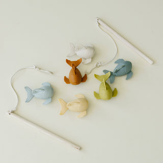 Marlowe & Co - Silicone and Wood Fishing Play Set