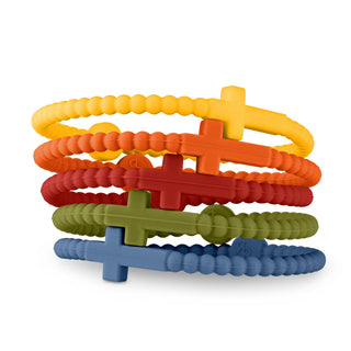 Ryan & Rose - Jesus Bracelets - 5 Packs: Alloy, Extra Small