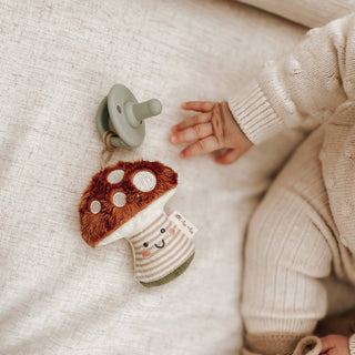 Itzy Ritzy - Sweetie Pal™ Plush & Pacifier: Ash the Mushroom
