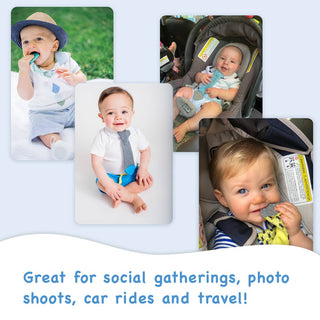 Tasty Tie® - Tasty Tie Teether, Crinkle Toy, Baby Boy Gift (Dino)