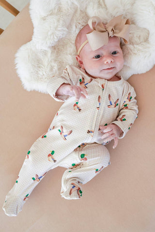 Caden Lane - Bamboo Zipper Footie | Little Mallard