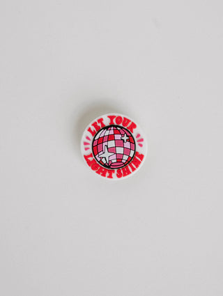 Dear Heart - Let Your Light Shine Shoe Charm I Christian Gift