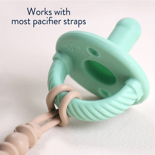 Itzy Ritzy - *NEW SIZE* Sweetie Soother™ Pacifier Sets (2-pack): Toast + Buttercream Braids