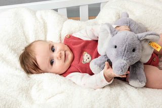 Steiff - Elna Baby Elephant Plush Animal Toy, 10 Inches
